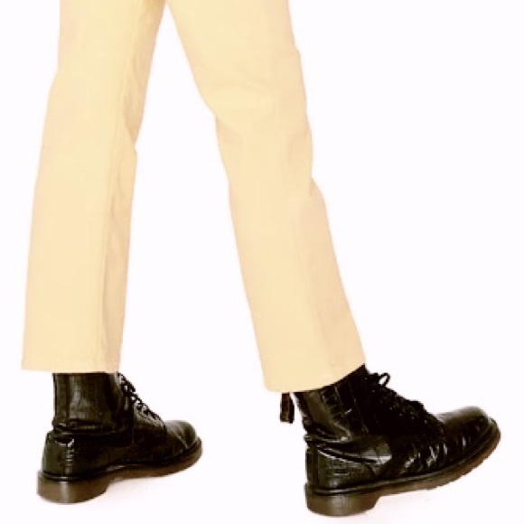 Sandrine Rose xFree People Sunflower Beige Straight Leg Jeans Sz27 - Picture 11 of 16